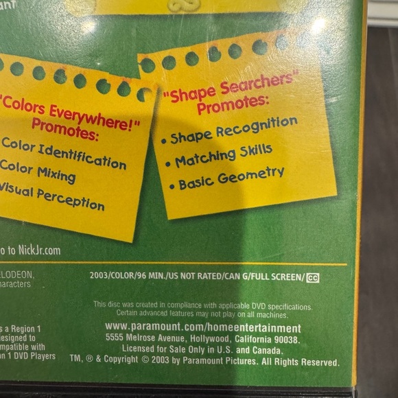 Blue's Clues Shapes and Colors DVD with Joe (circa 2003) - Picture 3 of 5